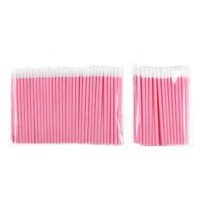 Beauty wands applicator tool mix colors disposable fat brush lip gloss tubes high quality pure cotton portable lipstick brush