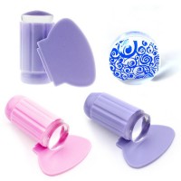 New Nail Art Beauty Clear Gel Transfer Stamp Seal, Nail Stamping Tool DIY Nail